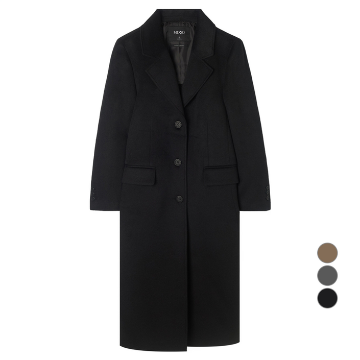 미쏘 여성용 싱글 롱 코트