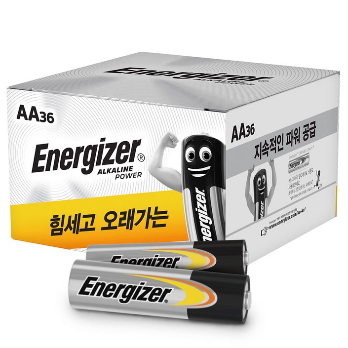 에너자이저 알카라인 종이팩 AA건전지