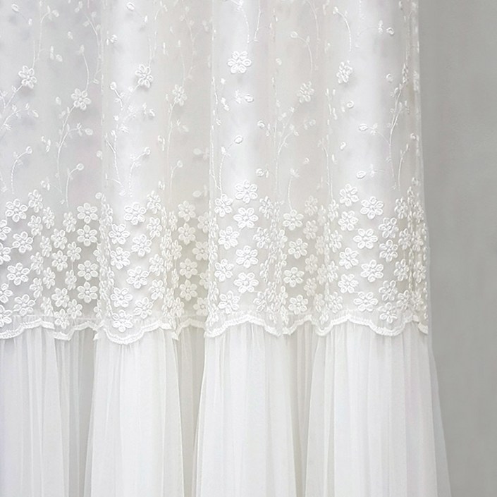 지나송 아리아 웨딩스타일 암막커튼  봉 세트 방문설치