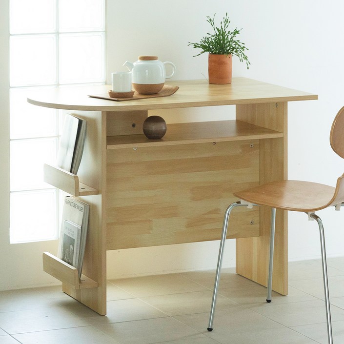 웰퍼니쳐 플레토 메거진랙 반원 테이블 방문설치