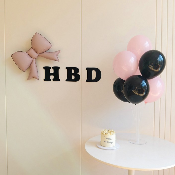 피앤비유니티 리본 HBD 파티벌룬 세트