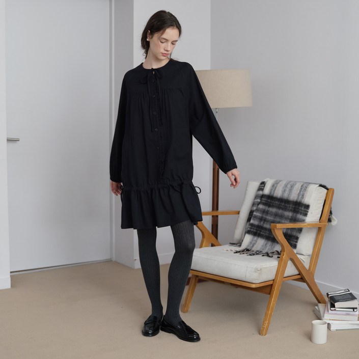 쥬시쥬디 여성용 버튼업러플원피스 DJZOP721D