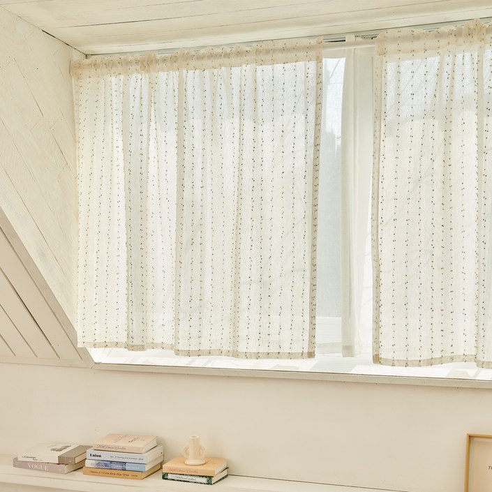 뷰하우스 캔디버블 린넨 가리개 다용도 봉집 커튼