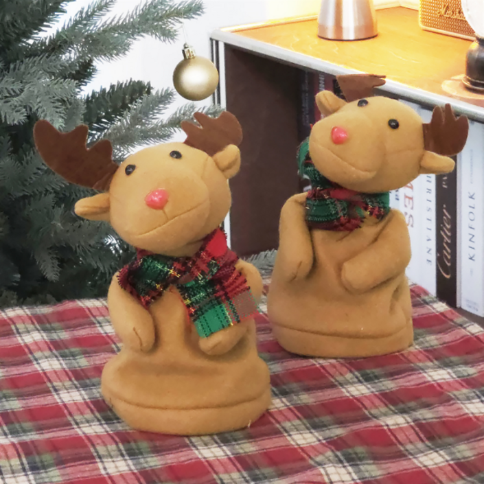 [젊은이마켓] 춤추는 루돌프 인형 크리스마스 소품 장식 선물 움직이는 멜로디 댄싱트리