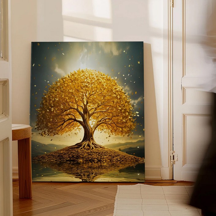 풍수 돈나무 대박금전수 풍수인테리어 캔버스 그림액자 5종 재물운 금전운 돈들어오는그림 개업물