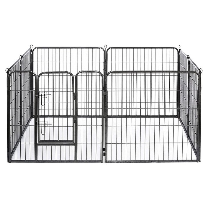 강아지 울타리 펜스 대형견 운동장 견사 문포함 8PCS 대형 PF003, 1개