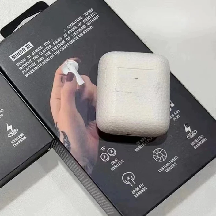 귀에  MARSHAL MINOR ANC M3 무선 블루투스 이어폰 소음 차단 스포츠 이어버드 M3