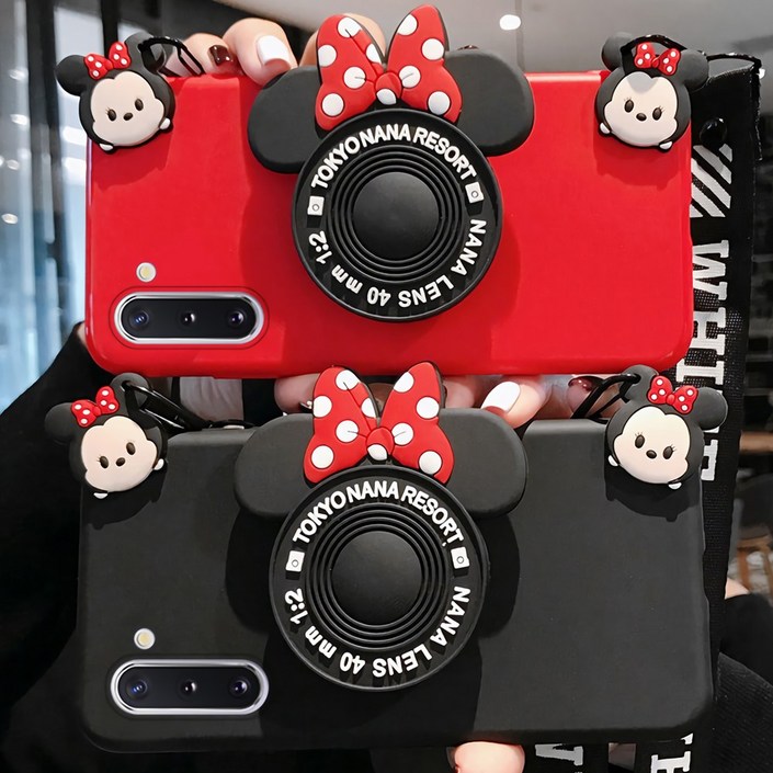 사은품갤럭시 A14 A34 A54 와이드6 A33 A23 A32 그립톡 핸드폰 거치대 목걸이 스트랩 세트 귀여운 단색 캐릭터 실리콘 케이스