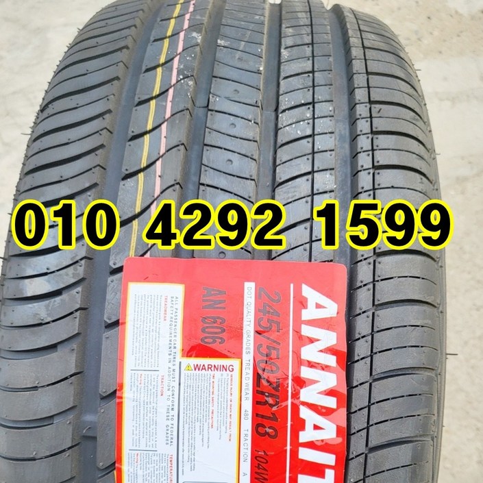 정품 신품타이어 245/50R18 에쿠스 K9 제네시스 EQ900 G90 BMW X3 2455018, 1개