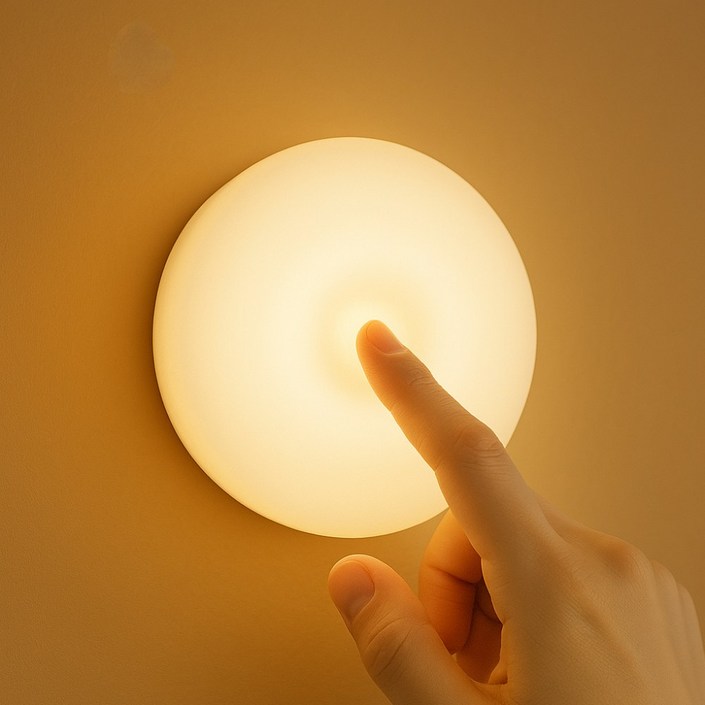 젠스테 무선 터치 USB 무드등, 웜옐로우전구색