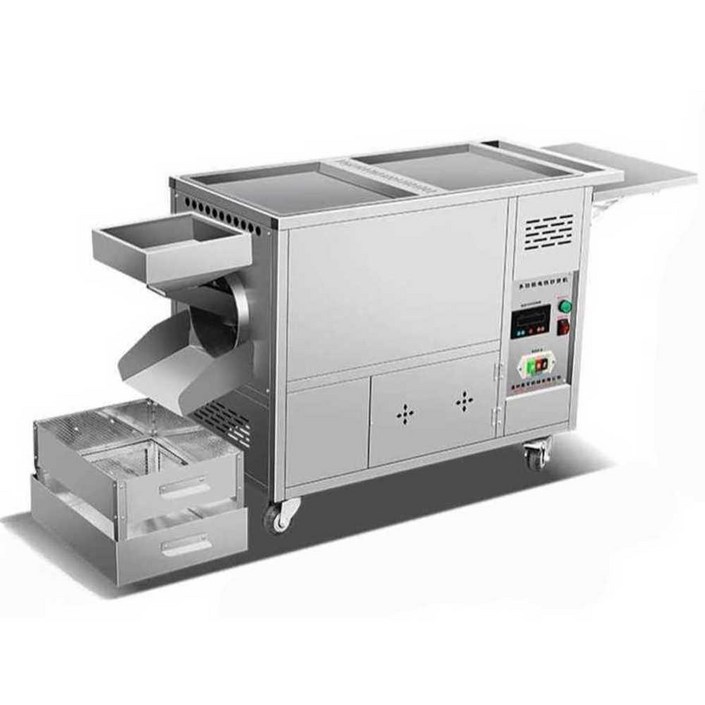 밤굽는기계 식당 조리기 땅콩 볶음 업소용 알밤 회전, 가스 25형 12V220V 304