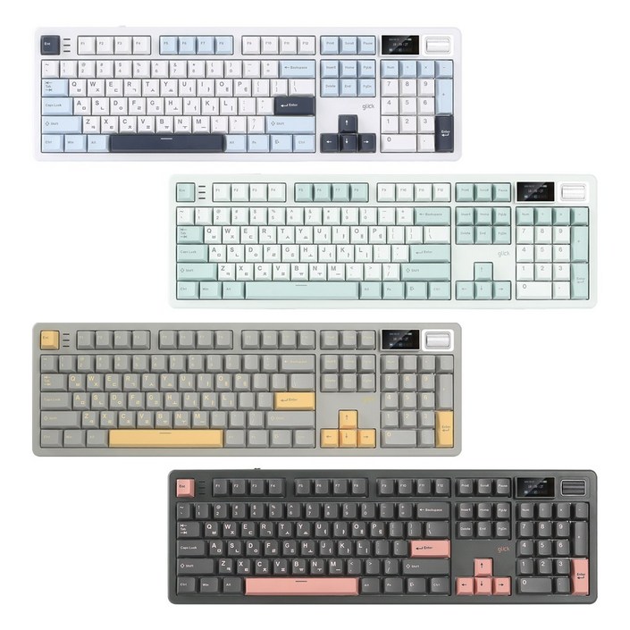 지클릭커 타란튤라 8K 다이얼 노브 LCD디스플레이 무선 블루투스 기계식 키보드