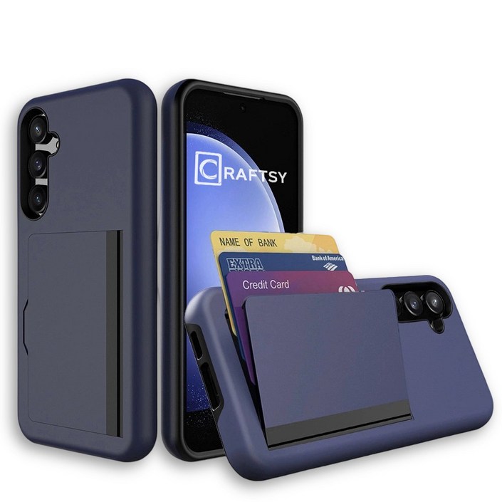 Craftsy 삼성 S21/S22/S23/S24/S25 시리즈 폰케이스 카드지갑 3장수납 케이스