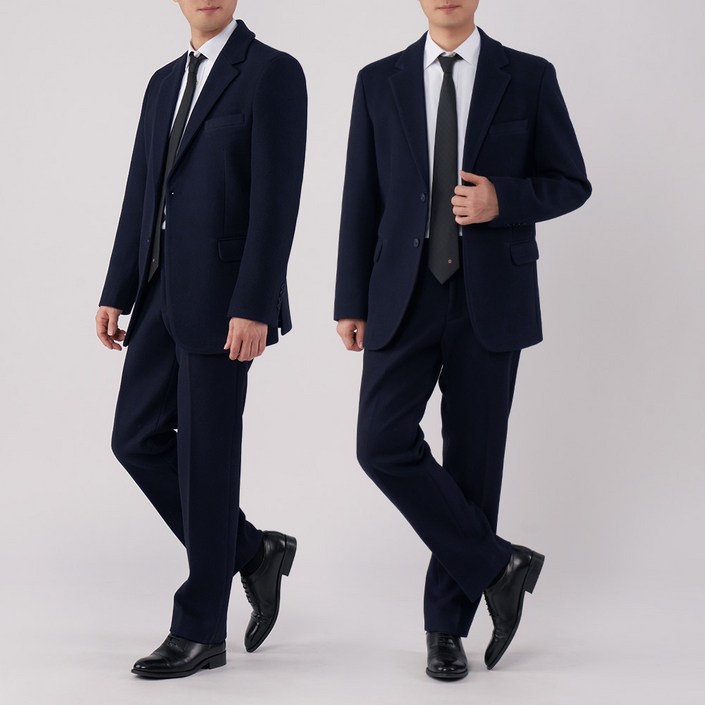 팀스핏 남성용 울 캐시미어 겨울 정장 자켓  바지 세트