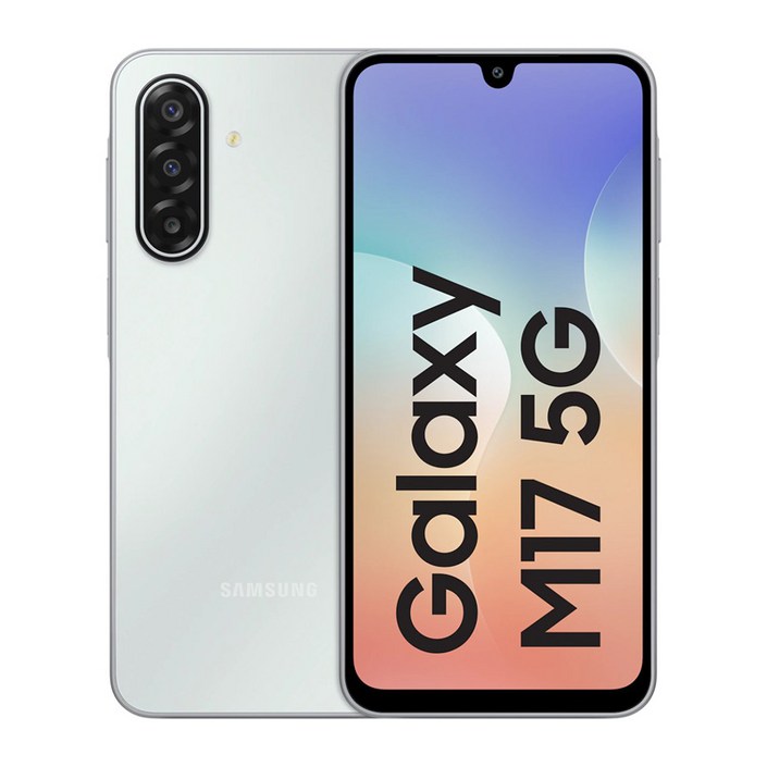 삼성전자 갤럭시 M17 128GB 6램 듀얼심 문라이트 실버 5G 자급제 폰, 128GB