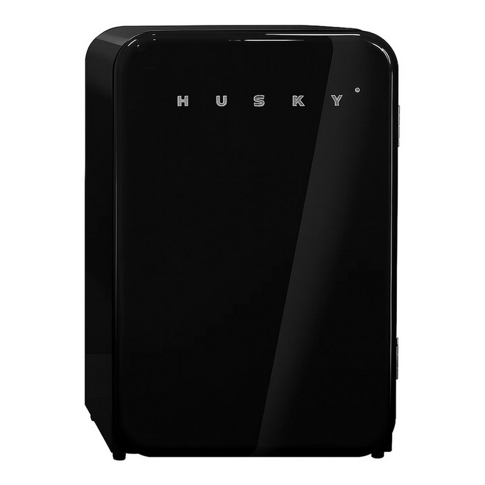 에버코리아 HUSKY 허스키 레트로 와인 화장품 인테리어 감성 바 130L 냉장고 HUSRETRO130 영국 명품 브랜드, 블랙