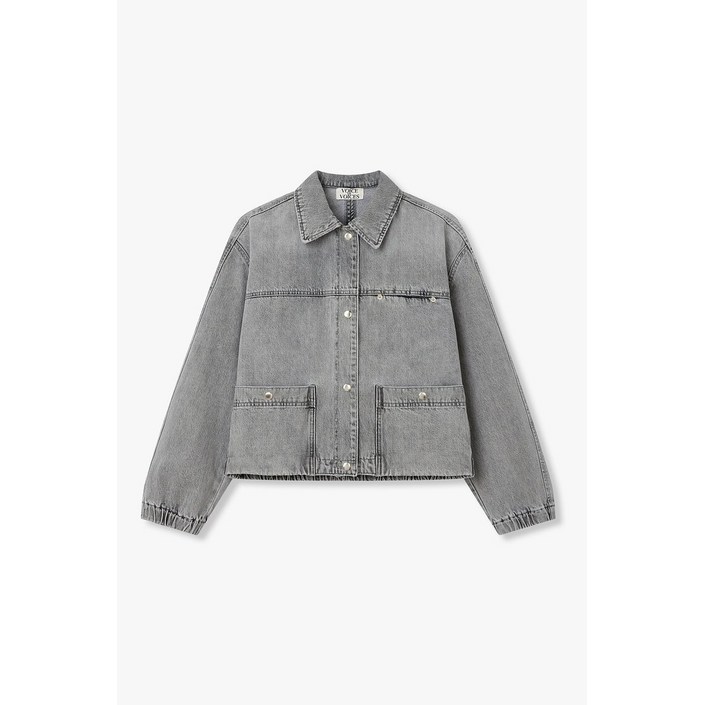 백화점상품 VOV 보브 스톤 워시드 숏 데님 점퍼7116155201 하객룩자켓