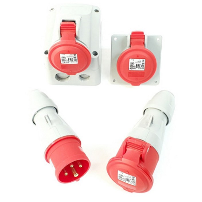 르그랑 산업용 소켓 플러그 400V 32A 4P IP44 555238 555218 555258 555288