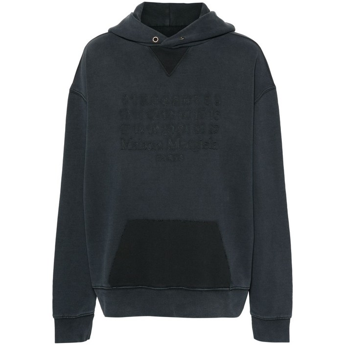 메종 마르지엘라 숫자 모티프 코튼 후디