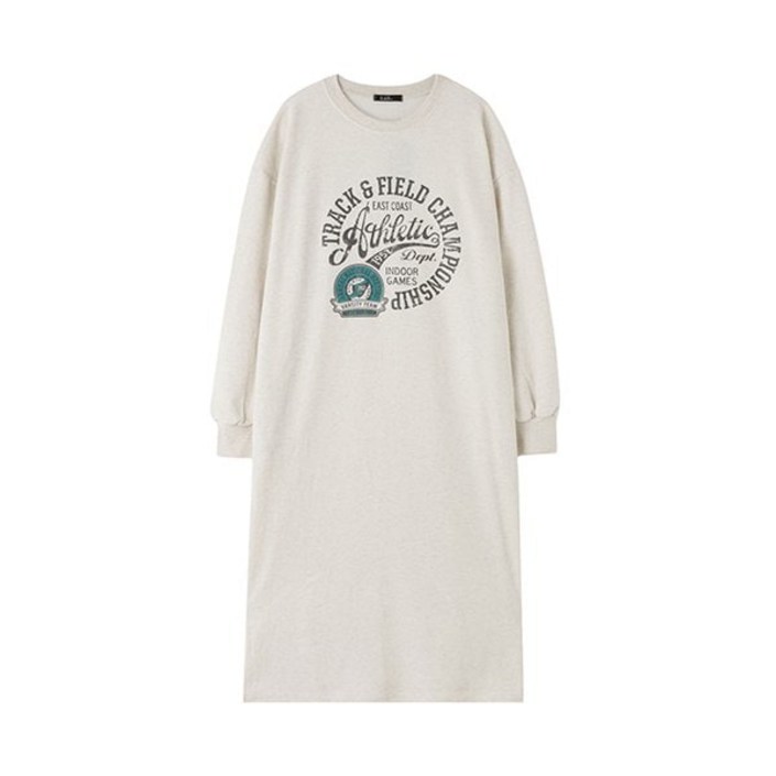 백화점 정품 LAP 맨투맨 공식브랜드관 프린트 롱원피스 AR1WO240