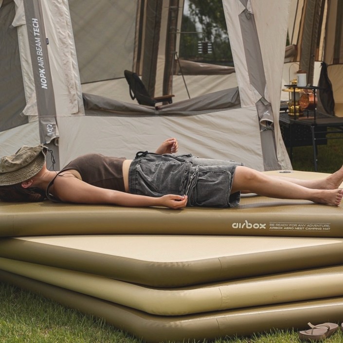 [에어박스] 베이직라인 에어로 네스트 캠핑매트 10cm 트윈 (200x145)