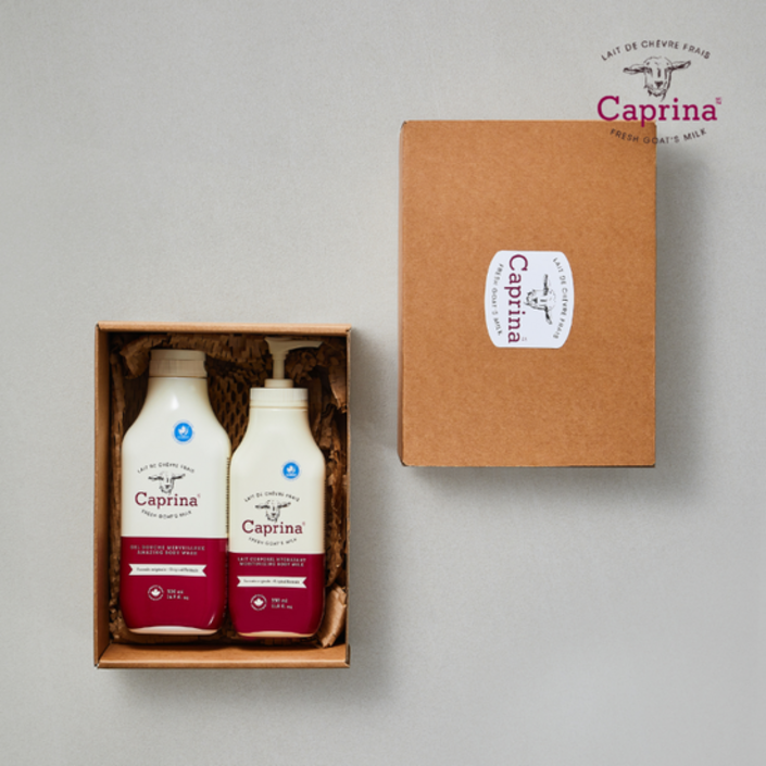[선물세트]  프레쉬 산양밀크 어메이징 바디워시 500ml + 바디로션 350ml