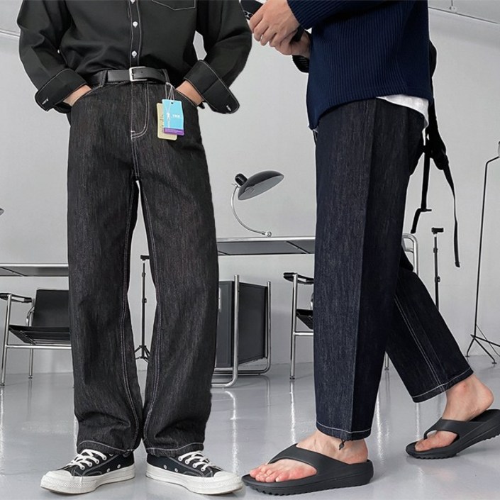 당일출고 롱숏 기장선택 물빠짐 NO 퍼펙트 히든 생지 청바지 와이드 데님 팬츠