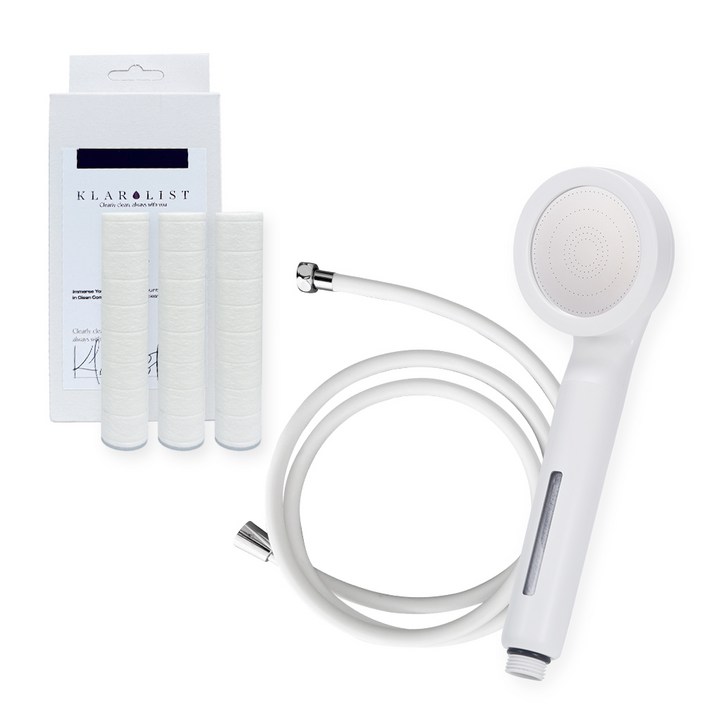 클라리스트 반영구헤드 필터샤워기 리필필터1box 샤워호스2m 세트, 1개