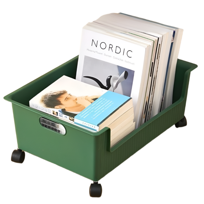 모엔데이 이동식 책가방 정리대 보관함, 1개, 그린