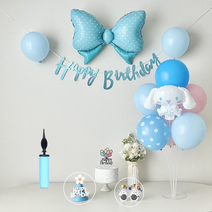 연지마켓 시나모롤 산리오 생일풍선 파티세트
