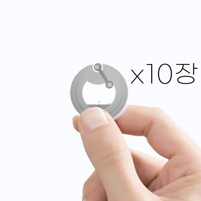 느낌상점 NFC 스티커 10p 태크 카드 칩 NTAG 215 디지털 전자 명함 제작 NFCTAG