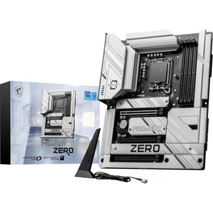 MSI Z790 프로젝트 제로 게이밍 마더보드141312세대 인텔 프로세서, LGA 1700, DDR5, PCIe 5.0, M.2 슬롯, 2.5Gbps LAN, USB 3.2