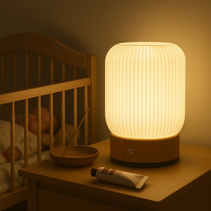 아이엔홈 3색 원터치 우디 LED 무드등 감성조명 신생아 침대 수유등 취침등 수면등 램프