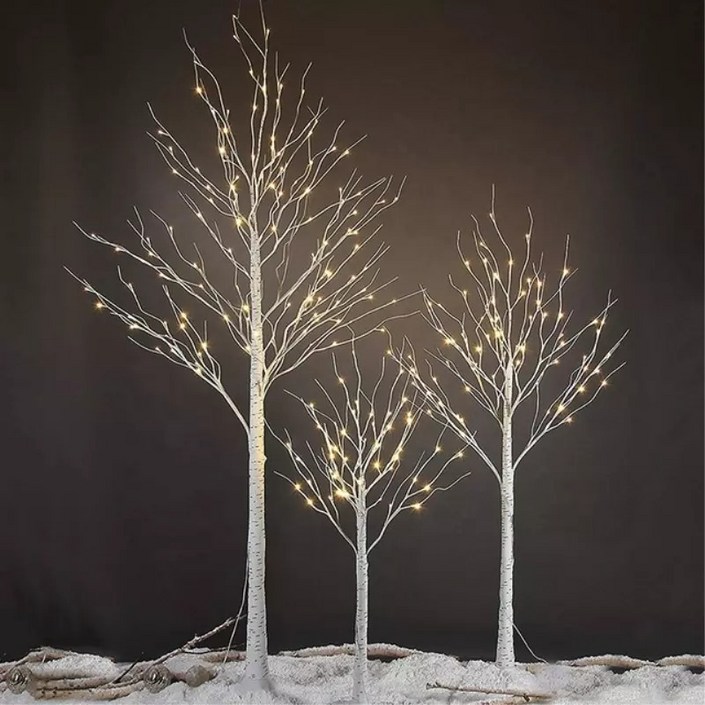 자작나무 LED 크리스마스트리 2종 60cm,120cm 선택 구성 20240412