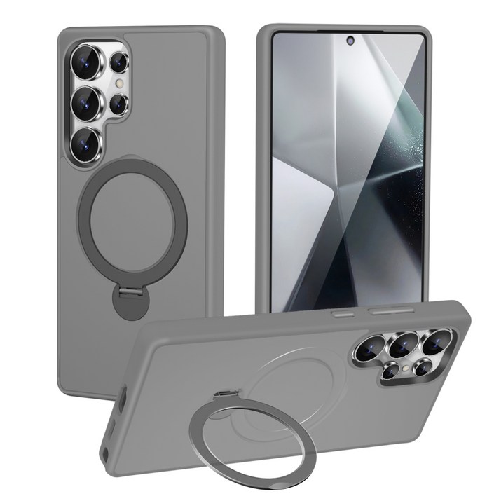 삼성 갤럭시 S24 S25 플러스 울트라 엣지 맥세이프 자기흡착 군사급 360회전링 케이스
