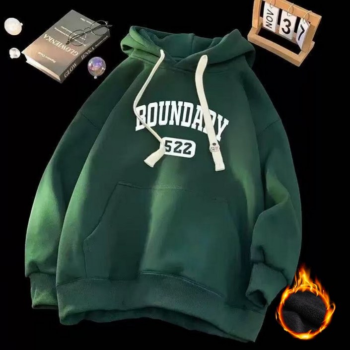 오스틱니 2025 신상 초특가 남성용 가을 겨울용 기모 루즈핏 후드티