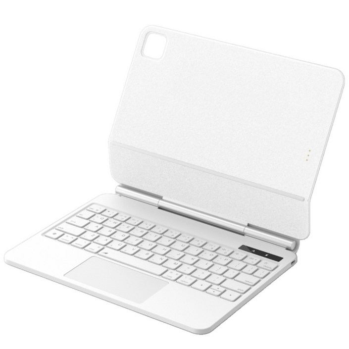 구조독 매직키보드 NEW A1933 화이트 포고핀 연결 패스쓰루충전 아이패드키보드 무선키보드 아이패드키보드케이스, 화이트, 1개, 에어 4 5 10.9인치