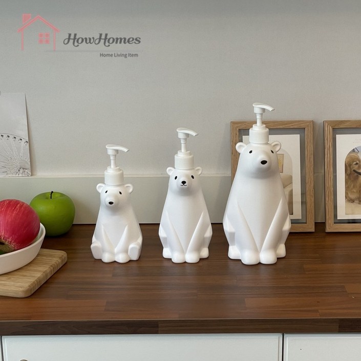 하우홈즈 북극곰 디스펜서 리필용기 공병 300 450 950ml, 아빠곰950ml, 1개