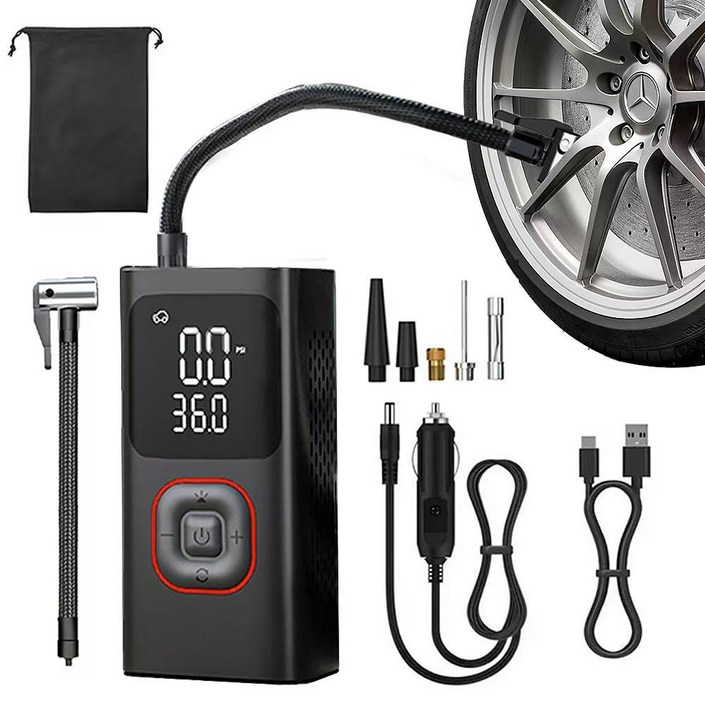 아우리넥스 휴대용 셀프 타이어 공기압 주입기