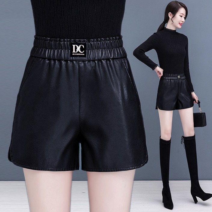 COSYEVNO 여성 반바지 겨울패션 날씬해 보이는 레터링 프린트 하이웨이스트 통근 프리미엄 바지 LFHnsdk2