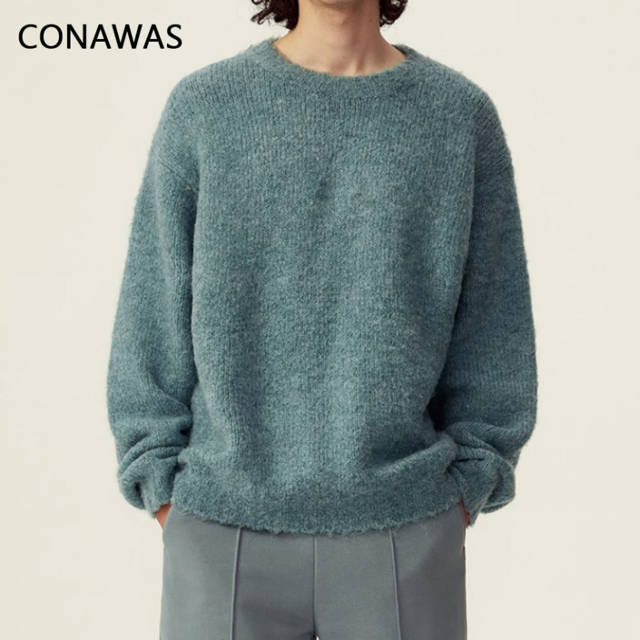 당일출고 CONAWAS 남성 라운드 니트 CNW0010