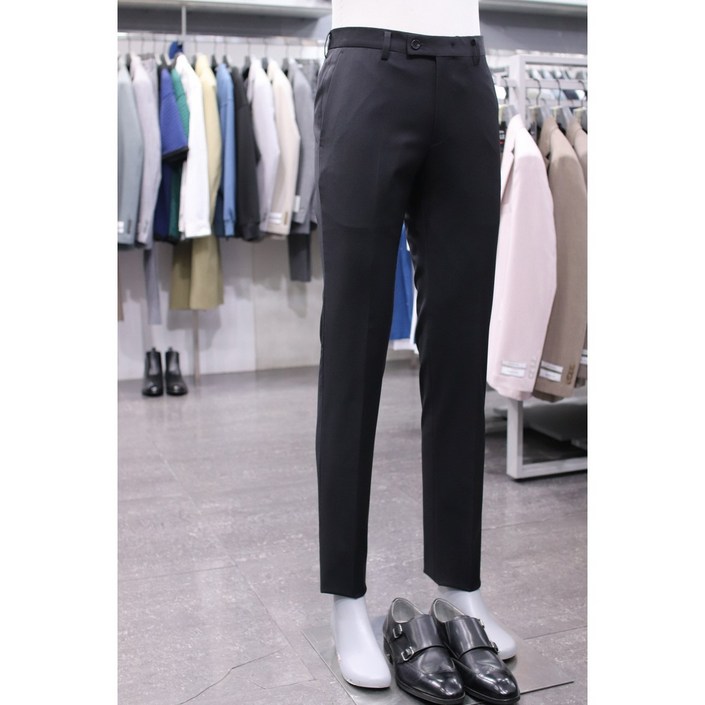 BON 슬랙스 BN4SP101BK 블랙 솔리드 기본 슬림 스판 정장바지