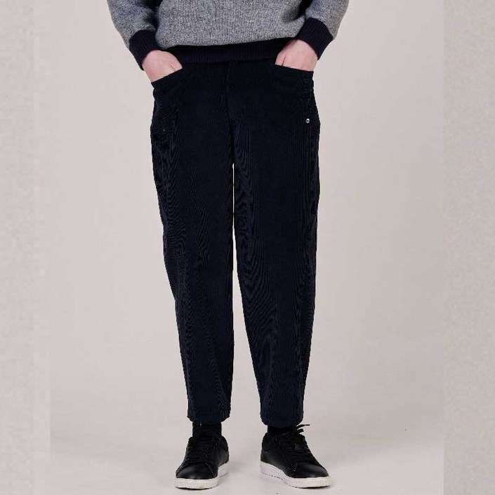 남자 11골 쎄미배기 코듀로이 허리 E밴딩 겨울 팬츠 CXS25WWPTB10 NAV
