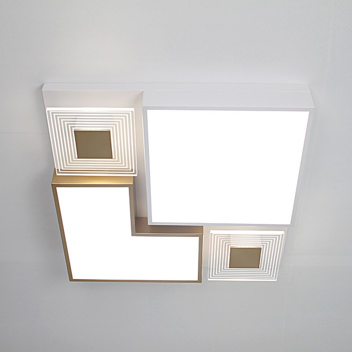 예스케이라이팅 국산 LED방등 젠가 60W 안방등 투톤 인테리어 조명 거실등 디자인, 1개