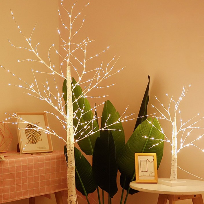 [품질보장] 메이리앤 LED 자작나무 트리 스탠드형 무드등 (조명 55/300/350/400)