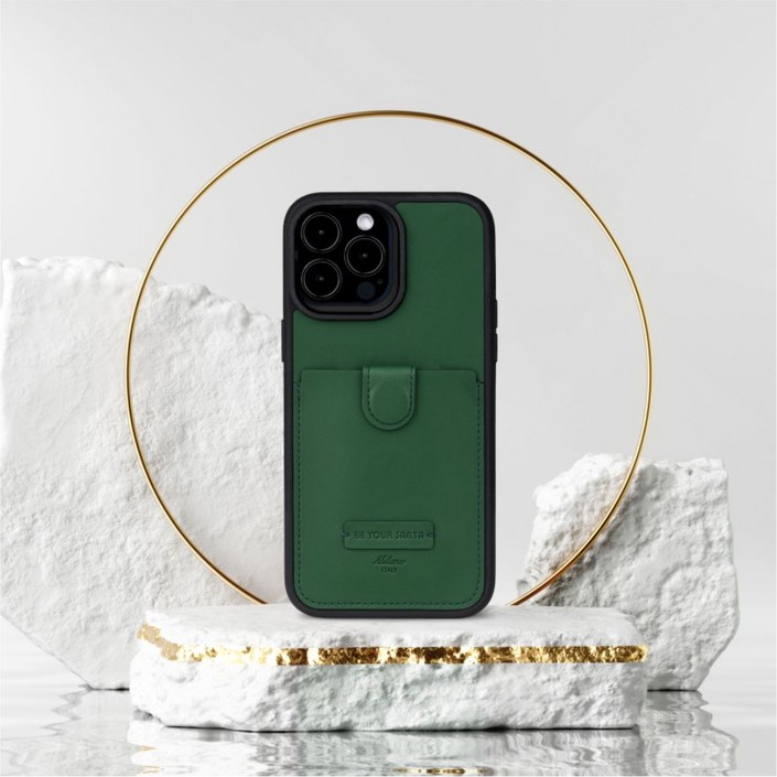 비유어산타 심플한 카드수납 이태리 원단 아이폰13 프로 맥스 리얼세이프 맥세이프 밀라노