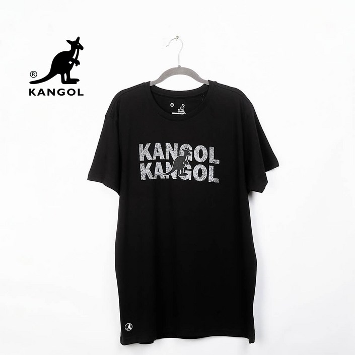 캉골 티셔츠 반팔티 K90185 블랙 프린트로고 - 투데이밈