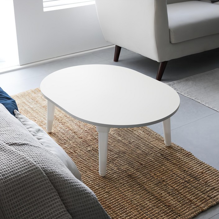 스토리퍼니쳐 국내생산 E0 LPM 6단높이조절 타원 접이식 테이블