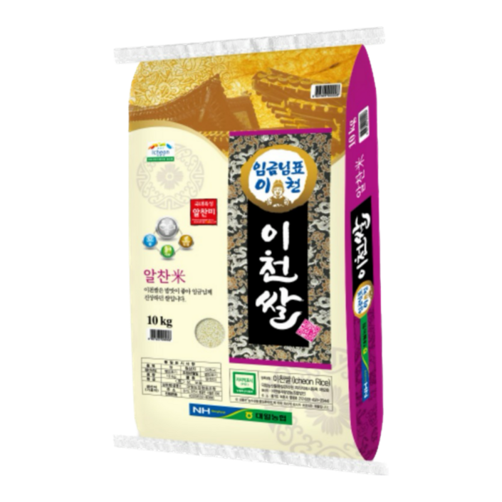 곡물공방 대월농협 임금님표 이천쌀 단일품종 10kg, 10kg, 1개, 상등급