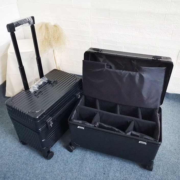 승무원캐리어 풀메탈 알루미늄 파일럿 캐리어 카메라 위로열리는 가방 출장용 가벼운 여행용가방